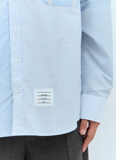 Thom Browne Contrast Stripe Shirt Light Blue thb0157004