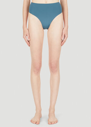 VETEMENTS 90s High Waisted Bikini Bottoms Blue vet0255003