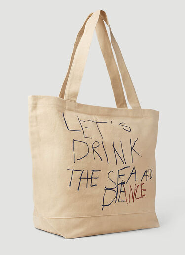 CARNE BOLLENTE slogan-print Tote Bag - Farfetch