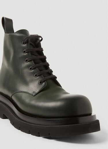 Bottega Veneta Lug 系带踝靴 深绿色 bov0151051