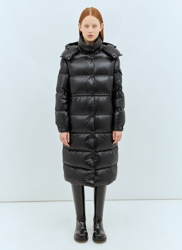 Moncler Cavettaz Long Down Coat Black mon0258020