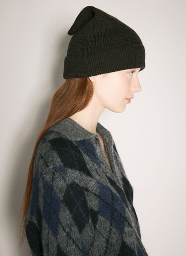 Our Legacy Wool Knit Beanie Hat Grey our0358011