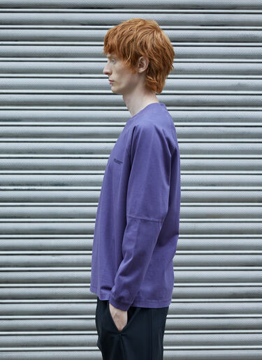 Massimo Osti Studio Logo Long-Sleeve T-Shirt Purple mao0158027