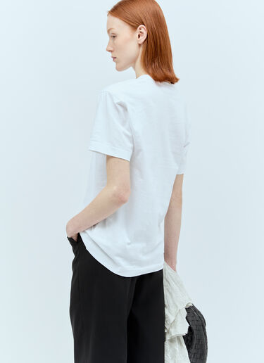 Comme Des Garçons PLAY ロゴパッチTシャツ ホワイト cpl0355012