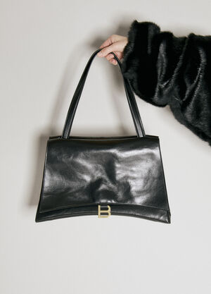 Balenciaga Crush Large Chain Shoulder Bag Black bal0256008