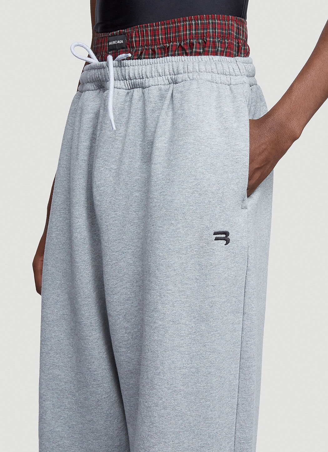 Balenciaga Double-Waist Track Pants in Grey | LN-CC®