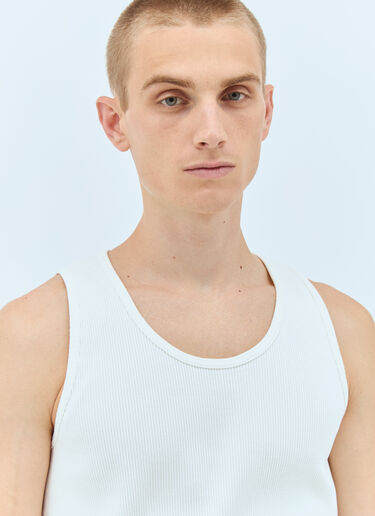 Bottega Veneta Rib Jersey Tank Top White bov0157010