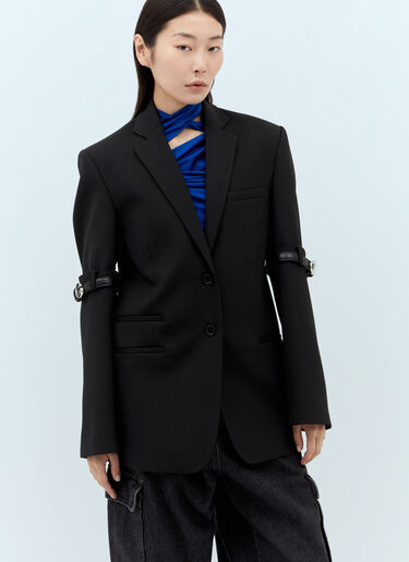 Coperni Hybrid Oversized Tailored Blazer Black cpn0255015