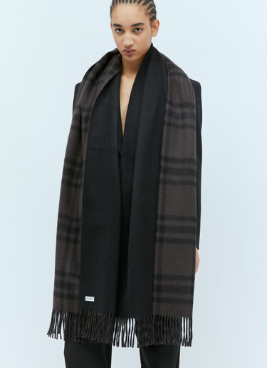 Burberry Check Cashmere Scarf Brown bur0254003