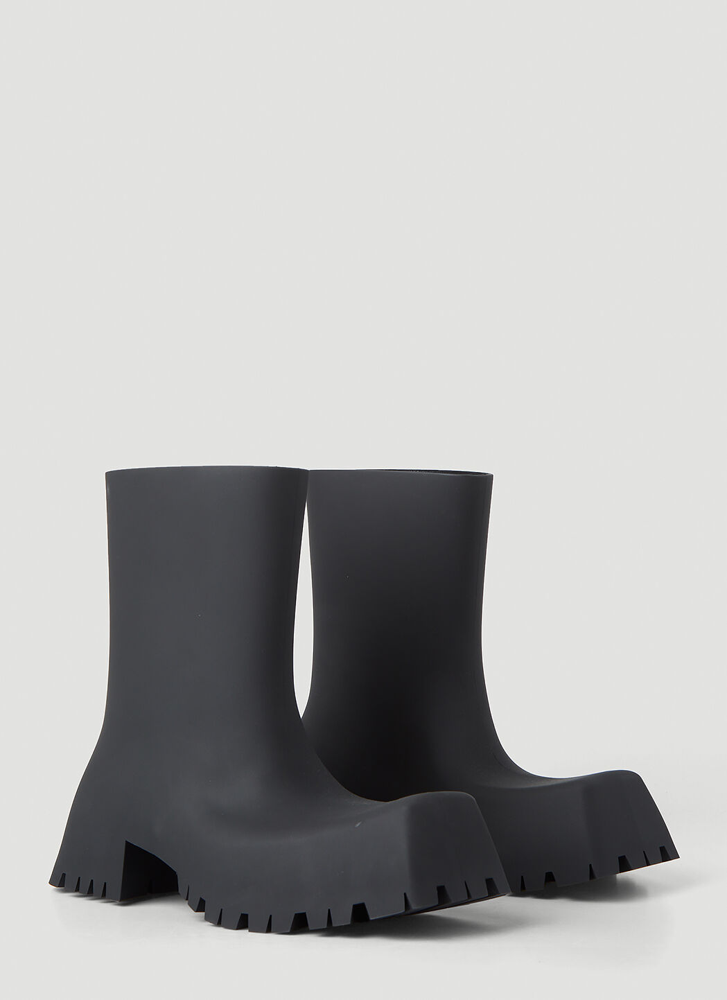 Balenciaga Trooper Rubber Ankle Boots in Black | LN-CC®