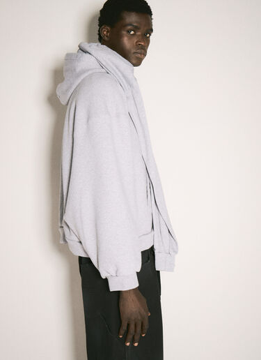 Balenciaga Incognito Hooded Sweatshirt Grey bal0157014