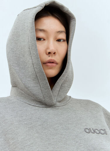 Gucci Jersey Hooded Sweatshirt Grey guc0257038