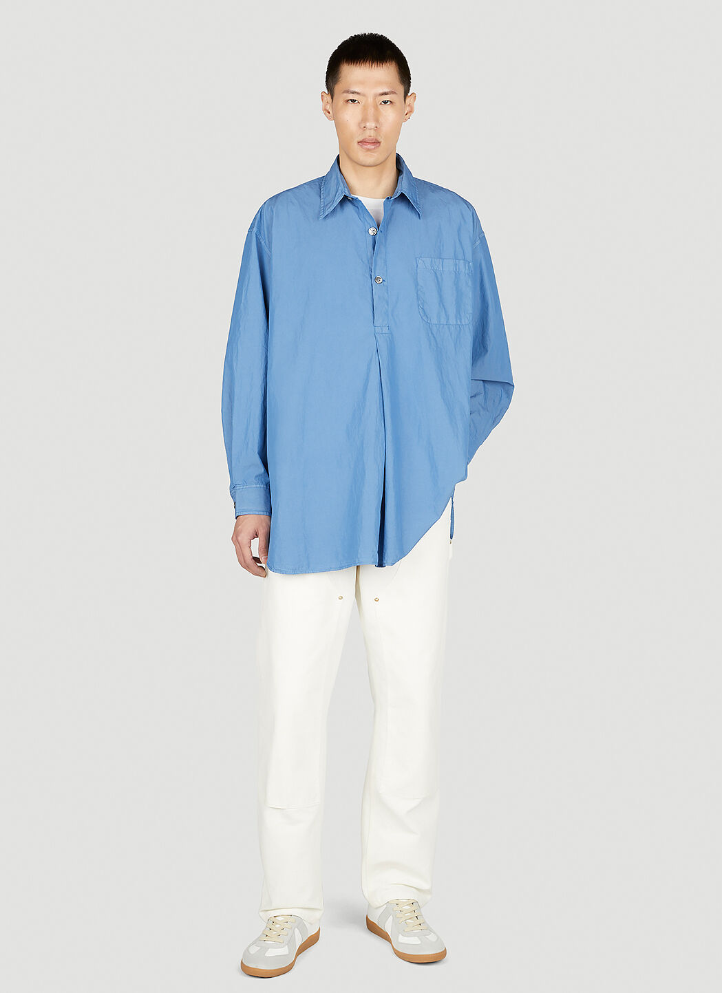 Our Legacy Men's Popover Shirt in Blue | LN-CC®