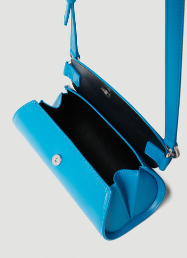 Jil Sander Mini Cannolo Shoulder Bag Blue jil0253024