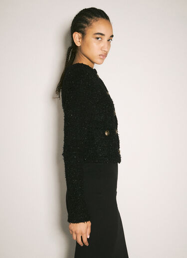 Balenciaga Cropped Cardigan Black bal0257006