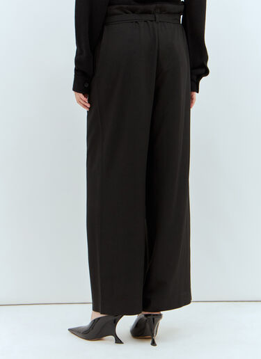 TOTEME Tie-Waist Pants Black tot0257018