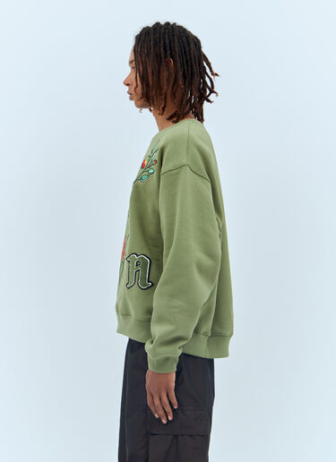 Patta Flowers Crewneck Sweatshirt Green pat0156008