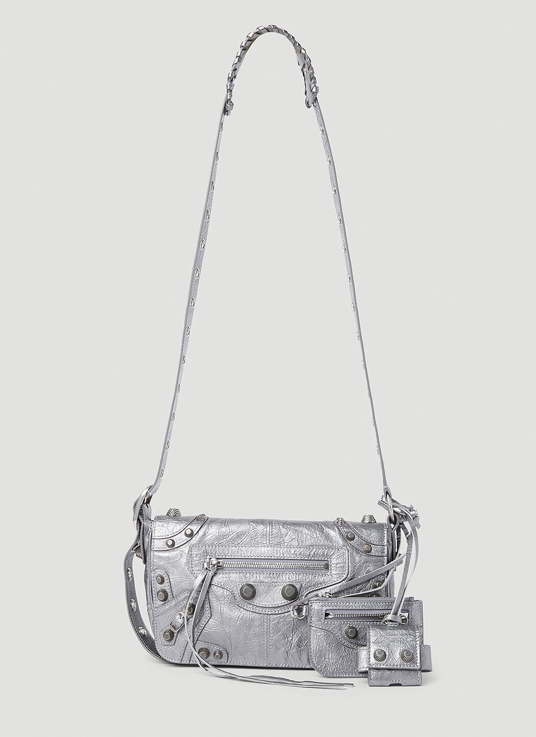 Balenciaga Le Cagole Crossbody Bag in Silver | LN-CC®