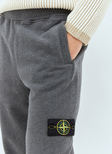 Stone Island Logo Patch Track Pants Grey sto0158052