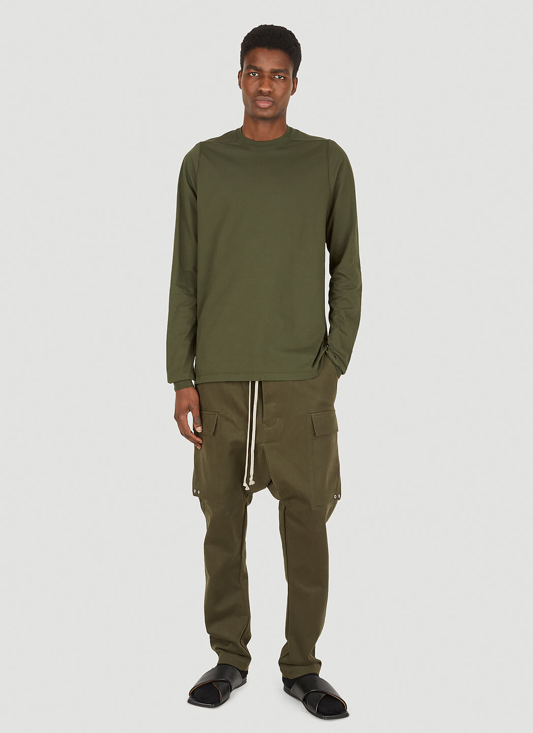 Rick Owens Cargo Pants in Green | LN-CC