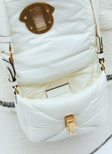 Moncler Mini Puf Crossbody Bag White mon0255057