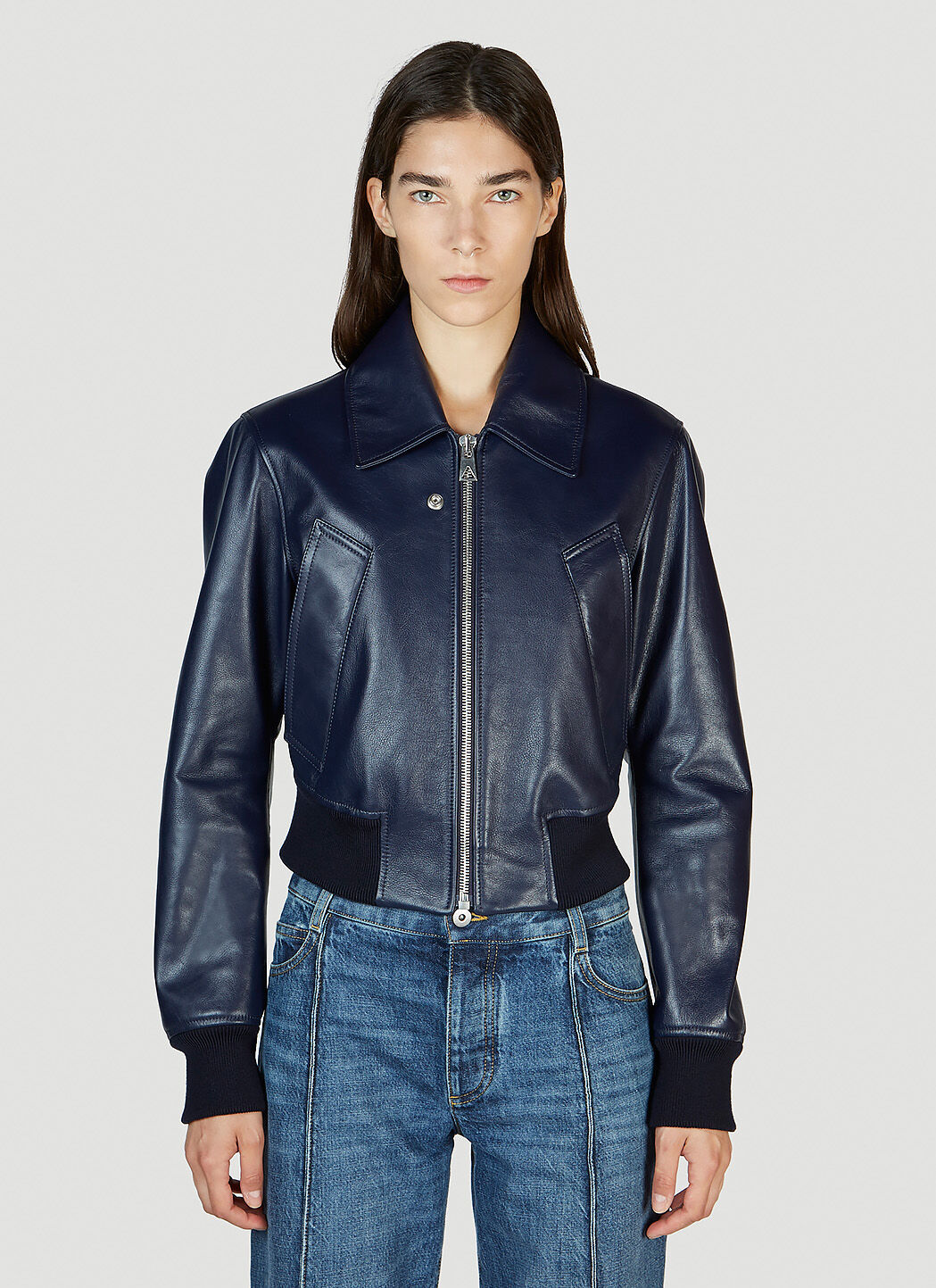 Asymmetrical Zip Leather Motorcycle Jacket – Haute & Rebellious