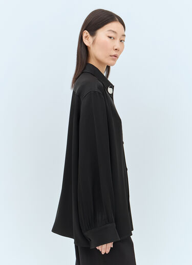 Jil Sander Satin Shirt Black jil0257003