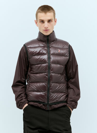 Moncler Grenoble 羽绒马甲 酒红色 mog0157006