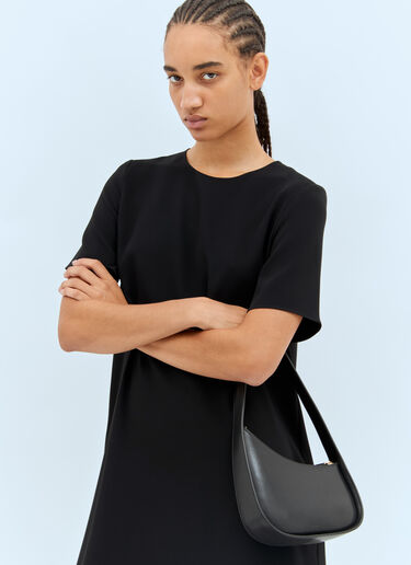 The Row Half Moon Shoulder Bag Black row0258039