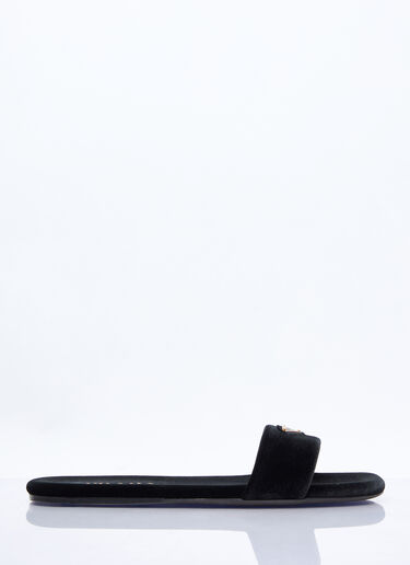 Prada Velvet slides Black pra0258027