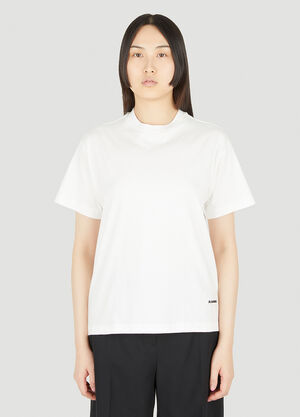 Jil Sander+ Pack of Three Classic T-Shirts White jsp0251020
