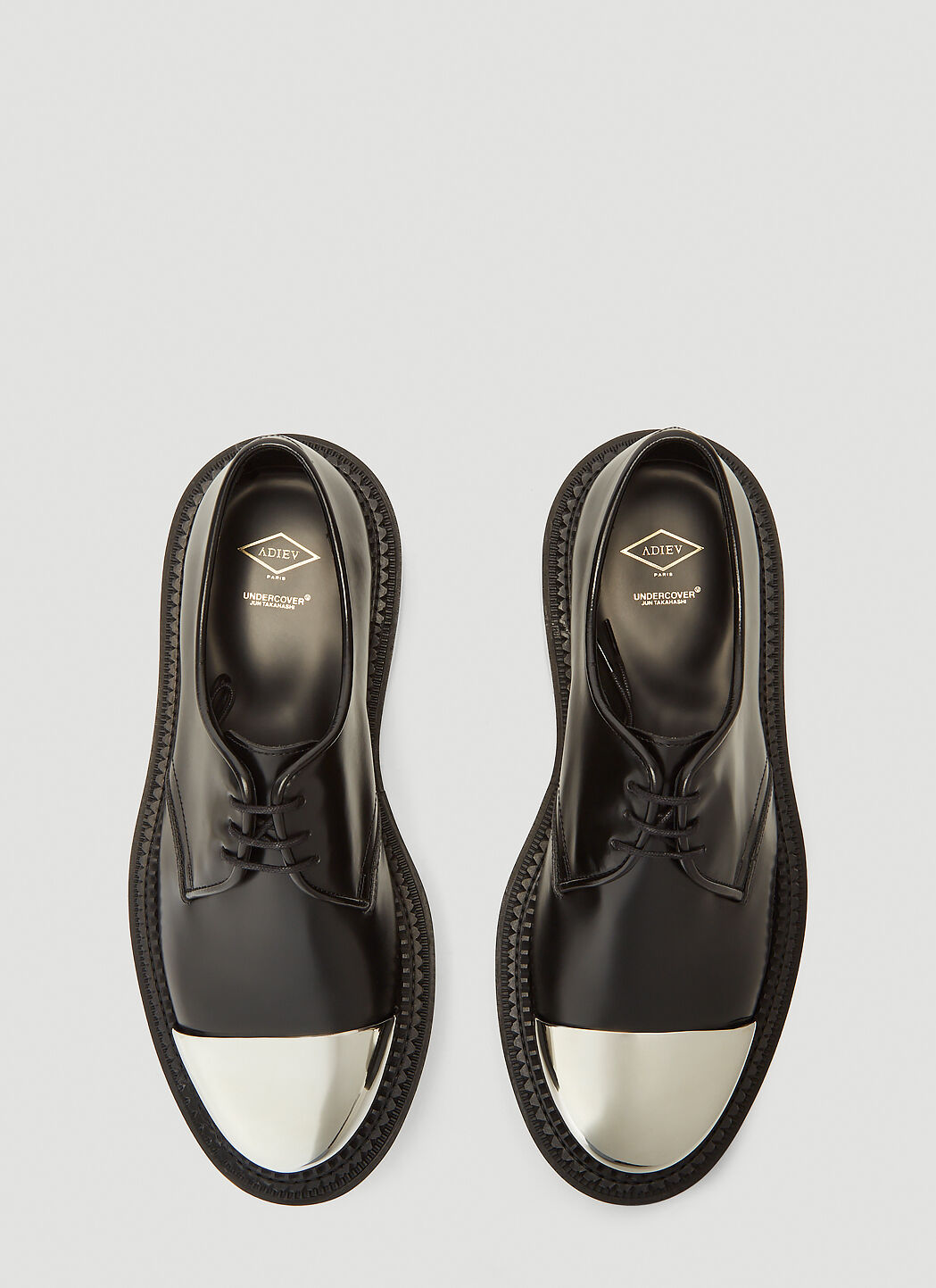 Adieu X Undercover Type 54C Metal Derby Shoes in Black | LN-CC®