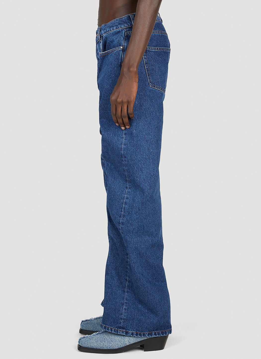Y/Project Men's Wire Jeans in Blue | LN-CC®