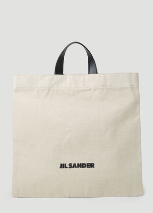 Jil Sander Square Logo Tote Bag Black jil0257002