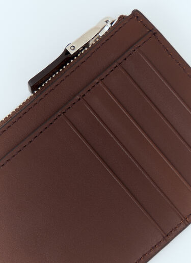 Max Mara Logo Embossed Cardholder Brown max0257051