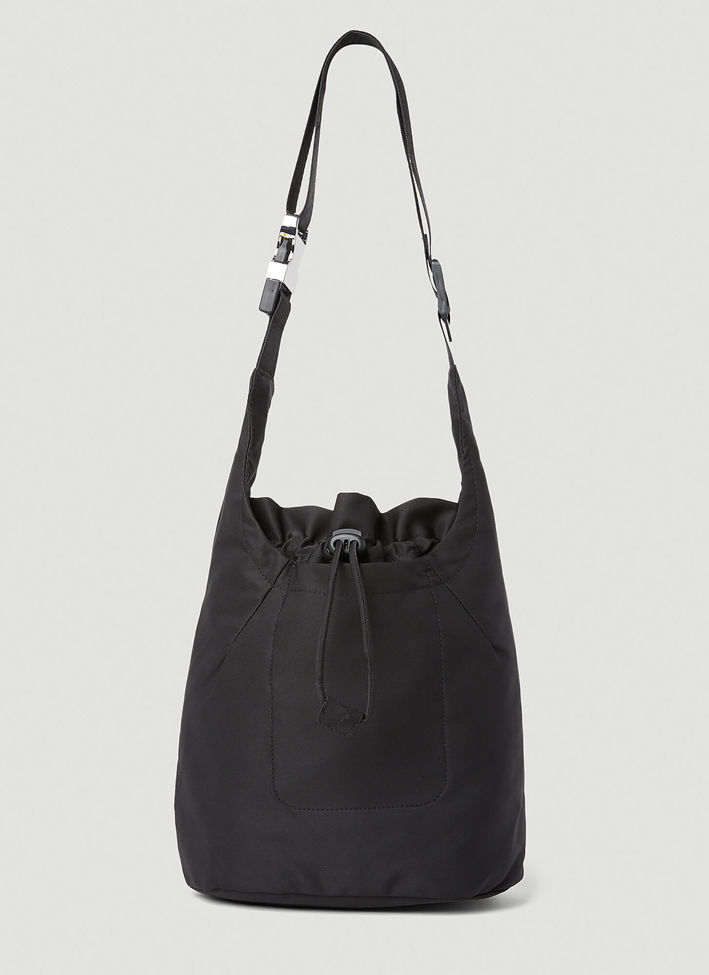 Arcs Sharp Shoulder Bag Unisex Black | ModeSens
