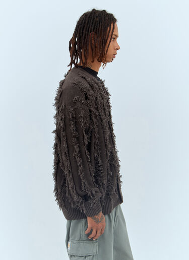 Patta Fringed Knit Cardigan Grey pat0156006