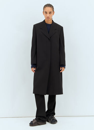 The Row Elea Wool Coat Black row0258009