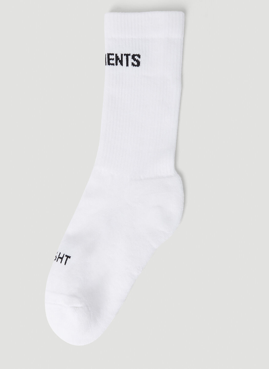 VETEMENTS Logo Socks Black vet0255014