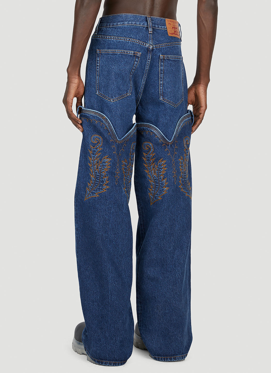 Y/Project Cowboy Cuff Jeans in Blue | LN-CC®