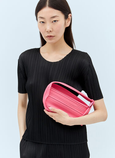 Pleats Please Issey Miyake Pleats Half-Moon Handbag Pink plp0256005