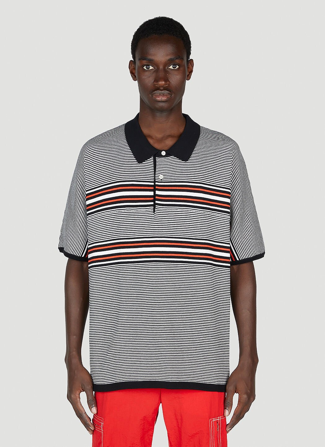 Brain Dead Striped Polo Shirt Multicolour bra0156015