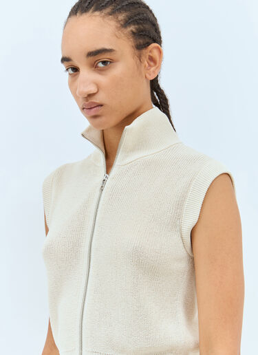 Aya Muse Orcus Zip-Up Vest Cream aym0257008