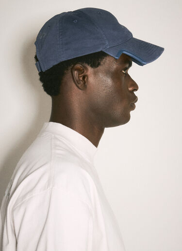 Balenciaga 3B Stencil Baseball Cap Blue bal0157042