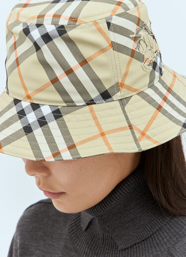 Burberry Check Bucket Hat Beige bur0257030