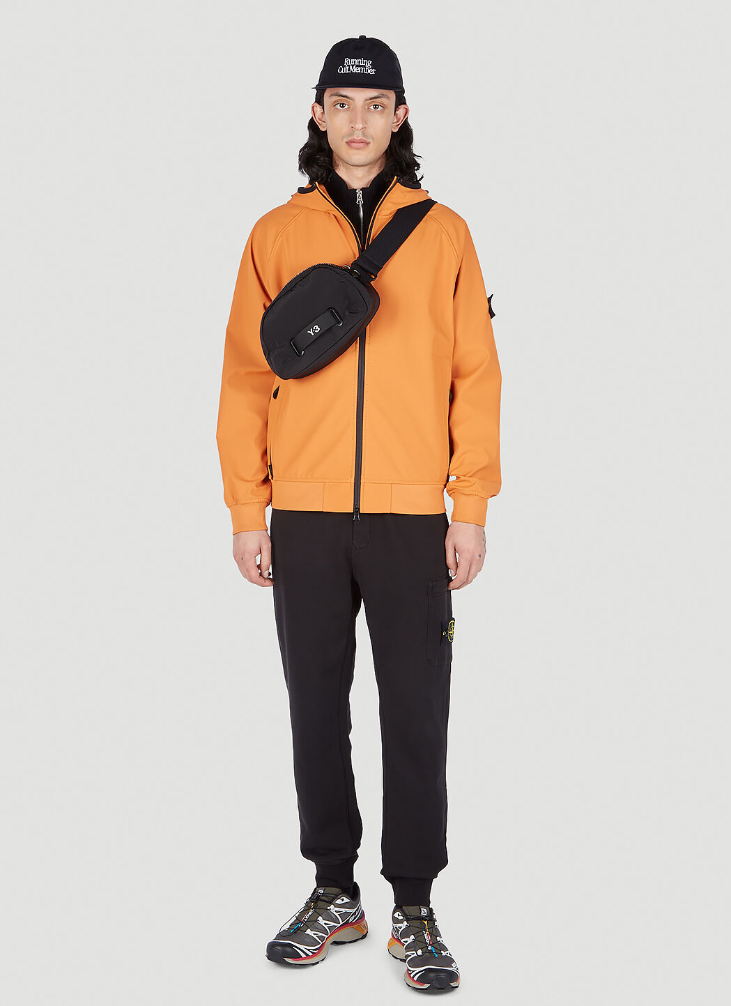 Stone Island Compass Patch Hooded Jacket in Orange | LN-CC®