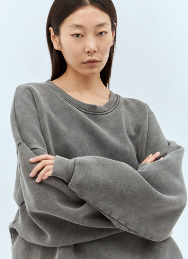 Acne Studios 徽标贴饰运动衫 黑色 acn0357002