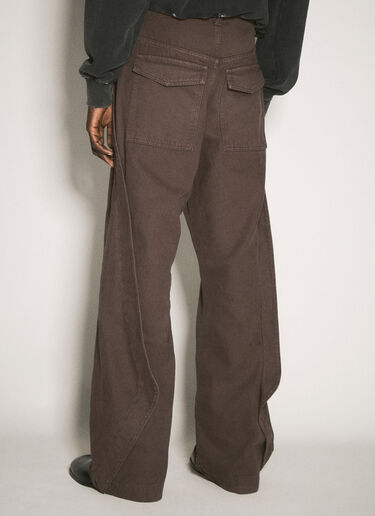 O.FILES Origami Canvas Pants Brown ofl0158007