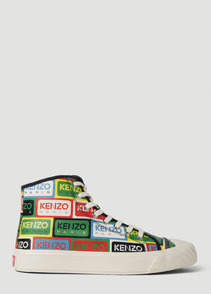 Kenzo Logo Print Sneakers Beige knz0253016