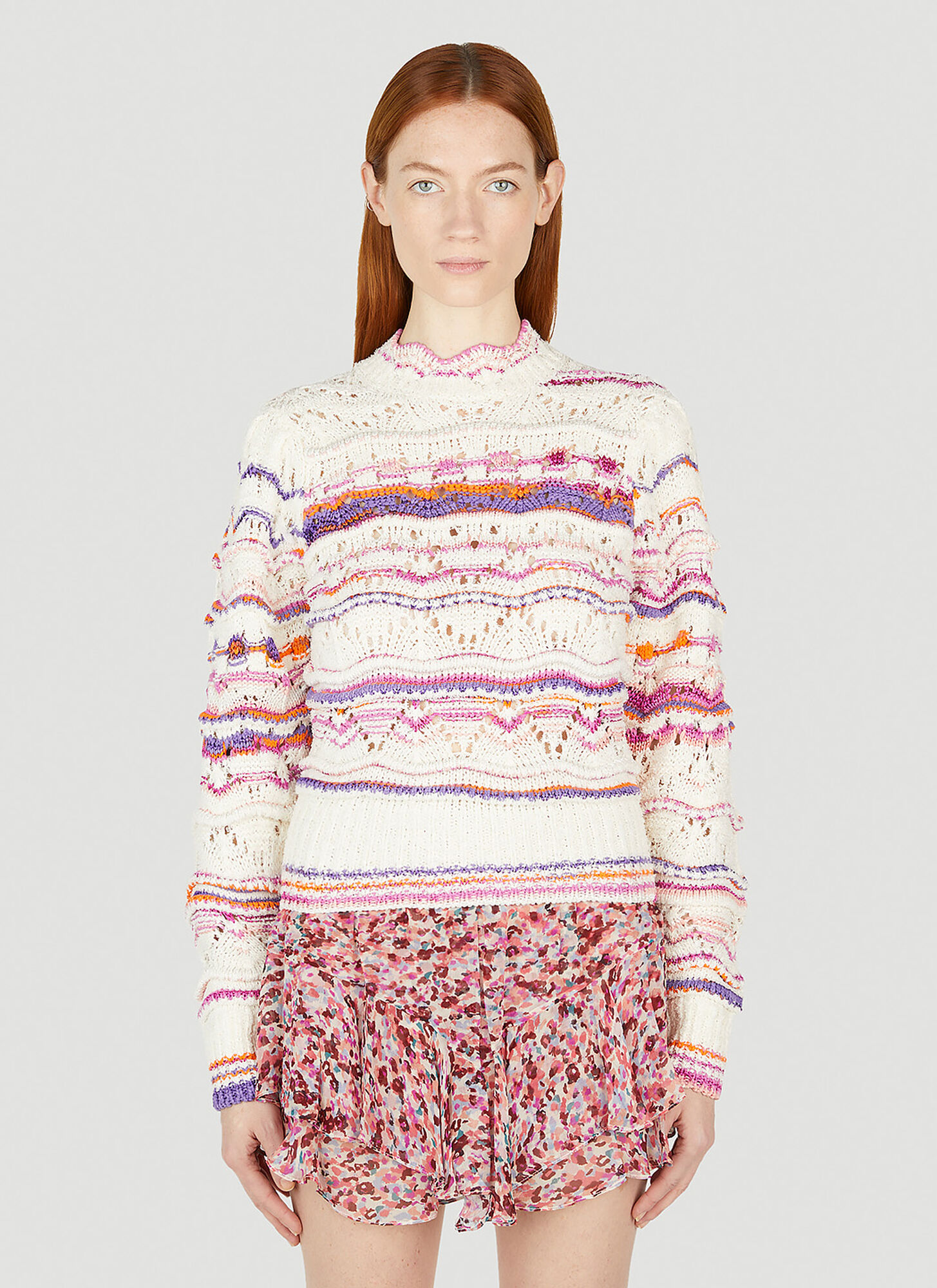 Shop Isabel Marant Étoile Ambre Sweater In Cream